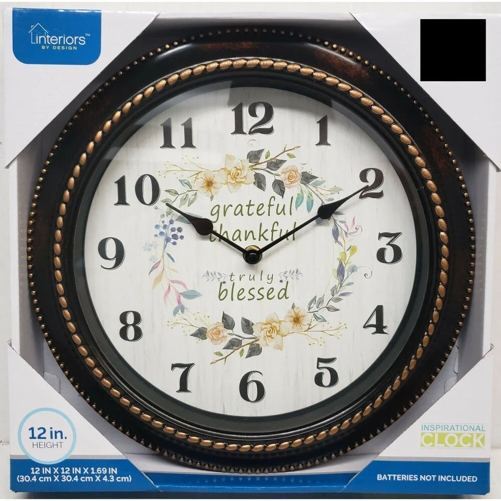 Plastic Kitchen Wall Clock, 12